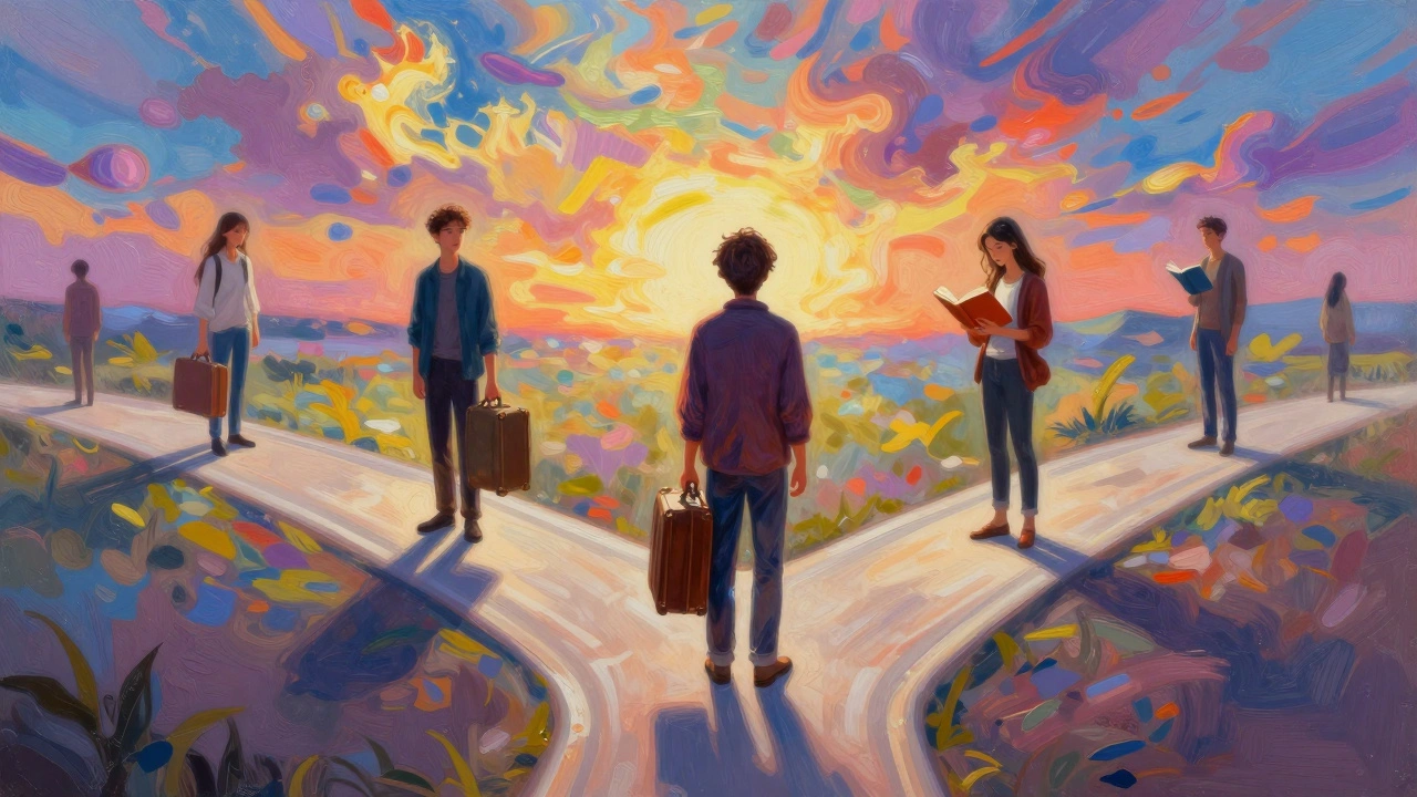 Близнецы на перекрёстке, каждый путь ведёт к другой версии себя.